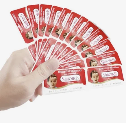 Paket nalepk za mokre robčke